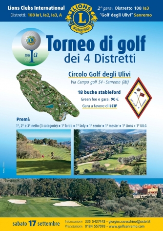 TORNEO DI GOLF DEI 4 DISTRETTI