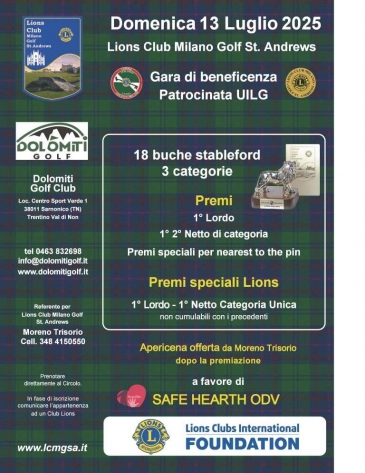 Gara di Beneficenza L.C. Milano Golf St.Andrews