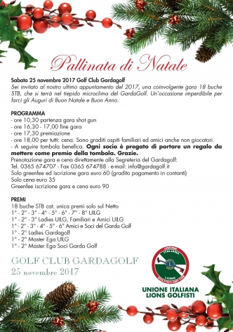 PALLINATA DI NATALE A GARDAGOLF