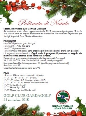 PALLINATA DI NATALE 2018