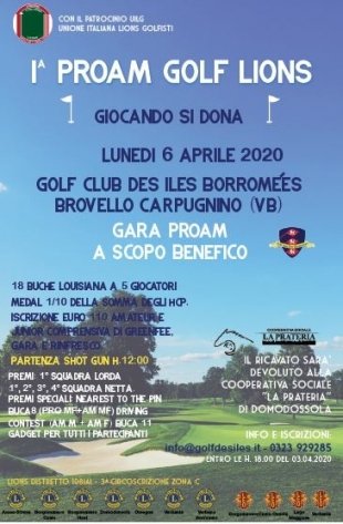 1^ PROAM GOLF LIONS - GIOCANDO SI DONA