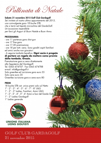 PALLINATA DI NATALE A GARDAGOLF