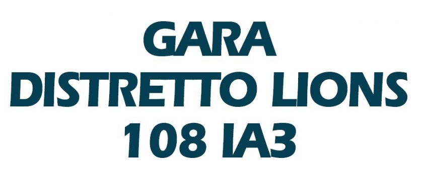 GARA DISTRETTO 108 Ia3