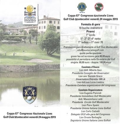 Coppa 67° CONGRESSO NAZIONALE LIONS 2019